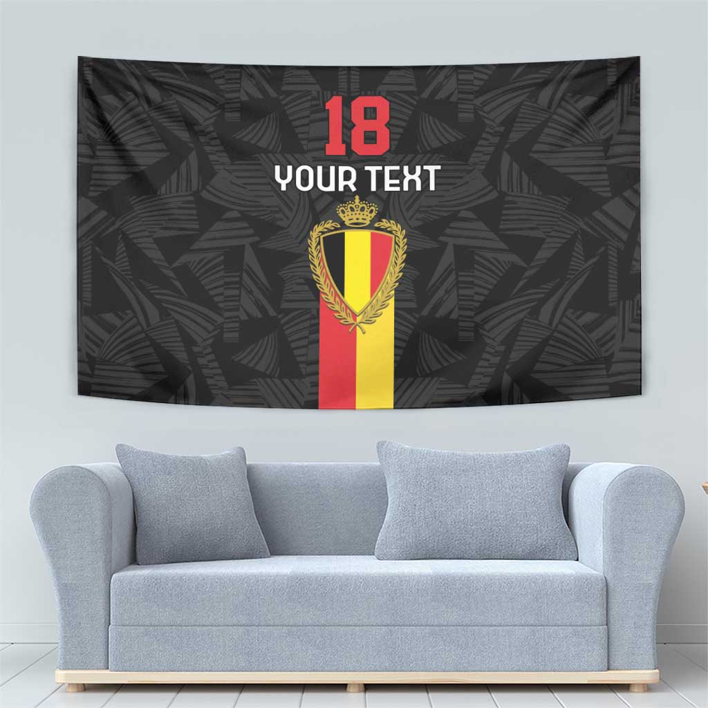 Custom Belgium Football Tapestry De Rode Duivels
