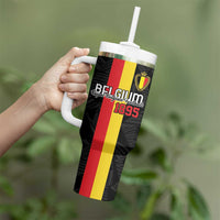Custom Belgium Football Tumbler With Handle De Rode Duivels