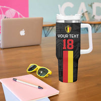 Custom Belgium Football Tumbler With Handle De Rode Duivels