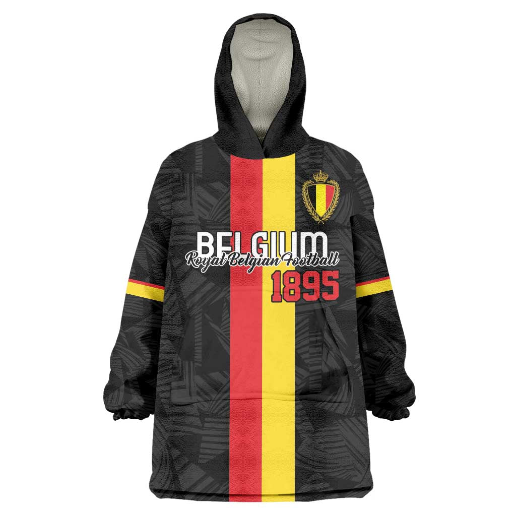 Custom Belgium Football Wearable Blanket Hoodie De Rode Duivels