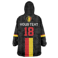 Custom Belgium Football Wearable Blanket Hoodie De Rode Duivels