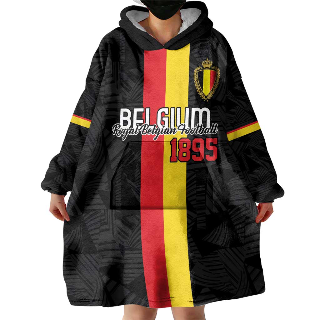 Custom Belgium Football Wearable Blanket Hoodie De Rode Duivels