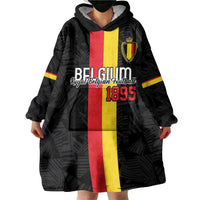 Custom Belgium Football Wearable Blanket Hoodie De Rode Duivels
