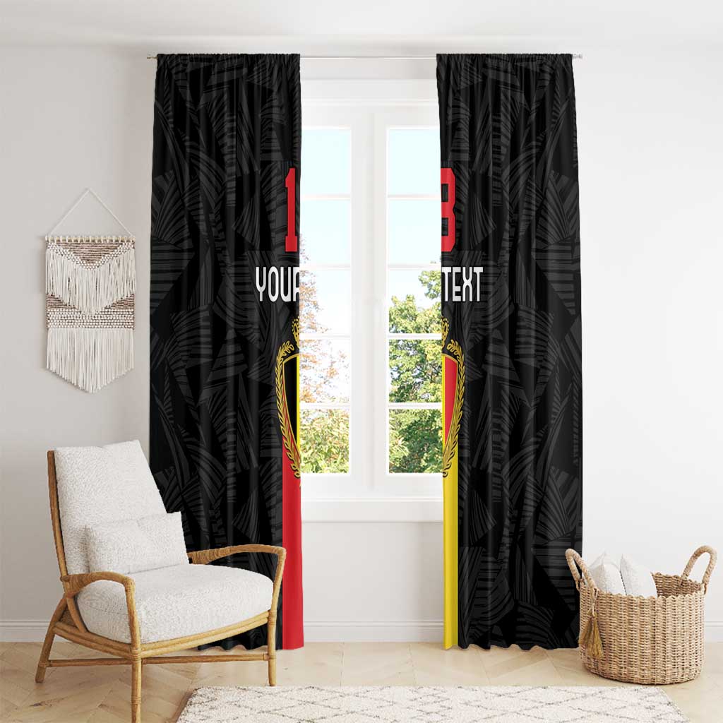 Custom Belgium Football Window Curtain De Rode Duivels