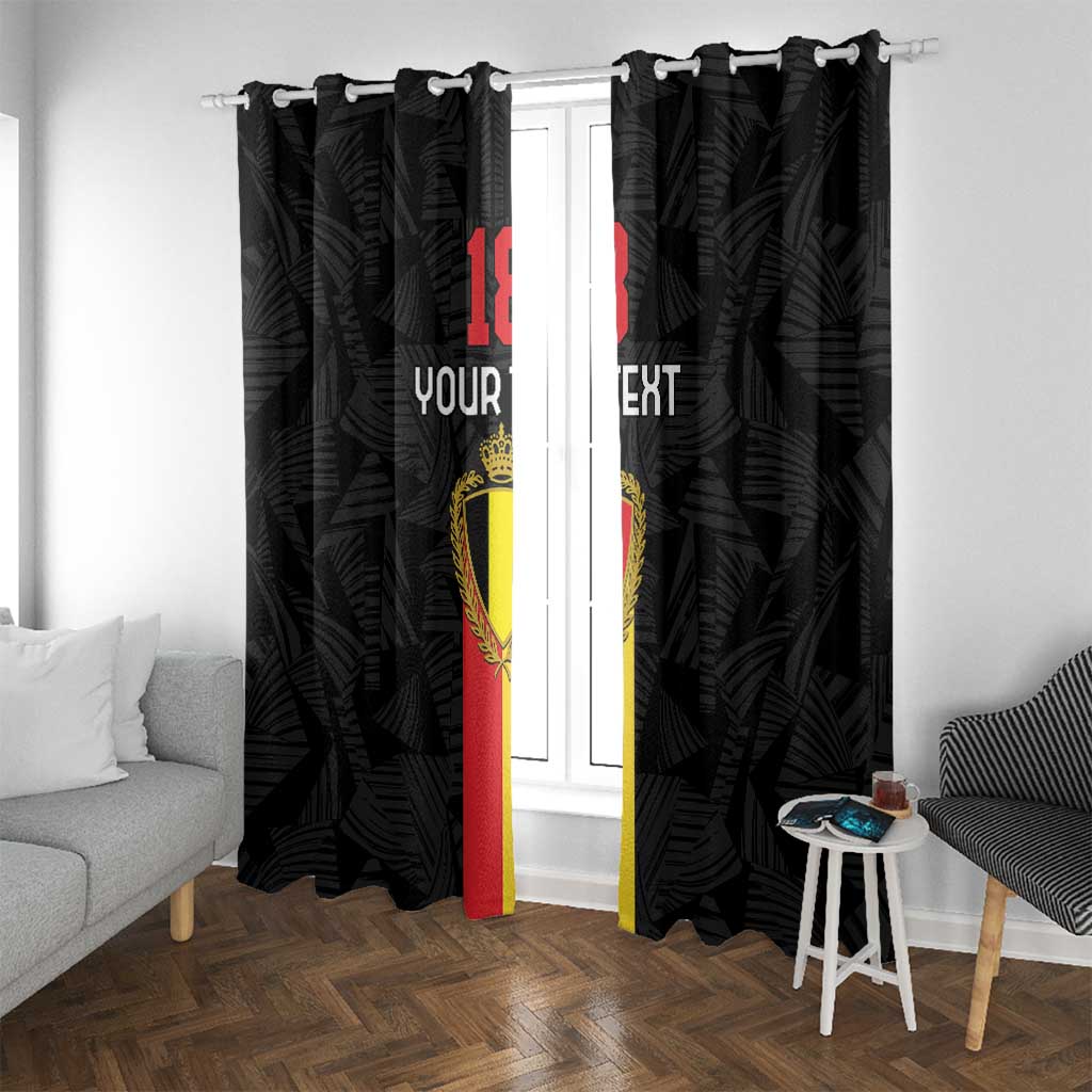 Custom Belgium Football Window Curtain De Rode Duivels