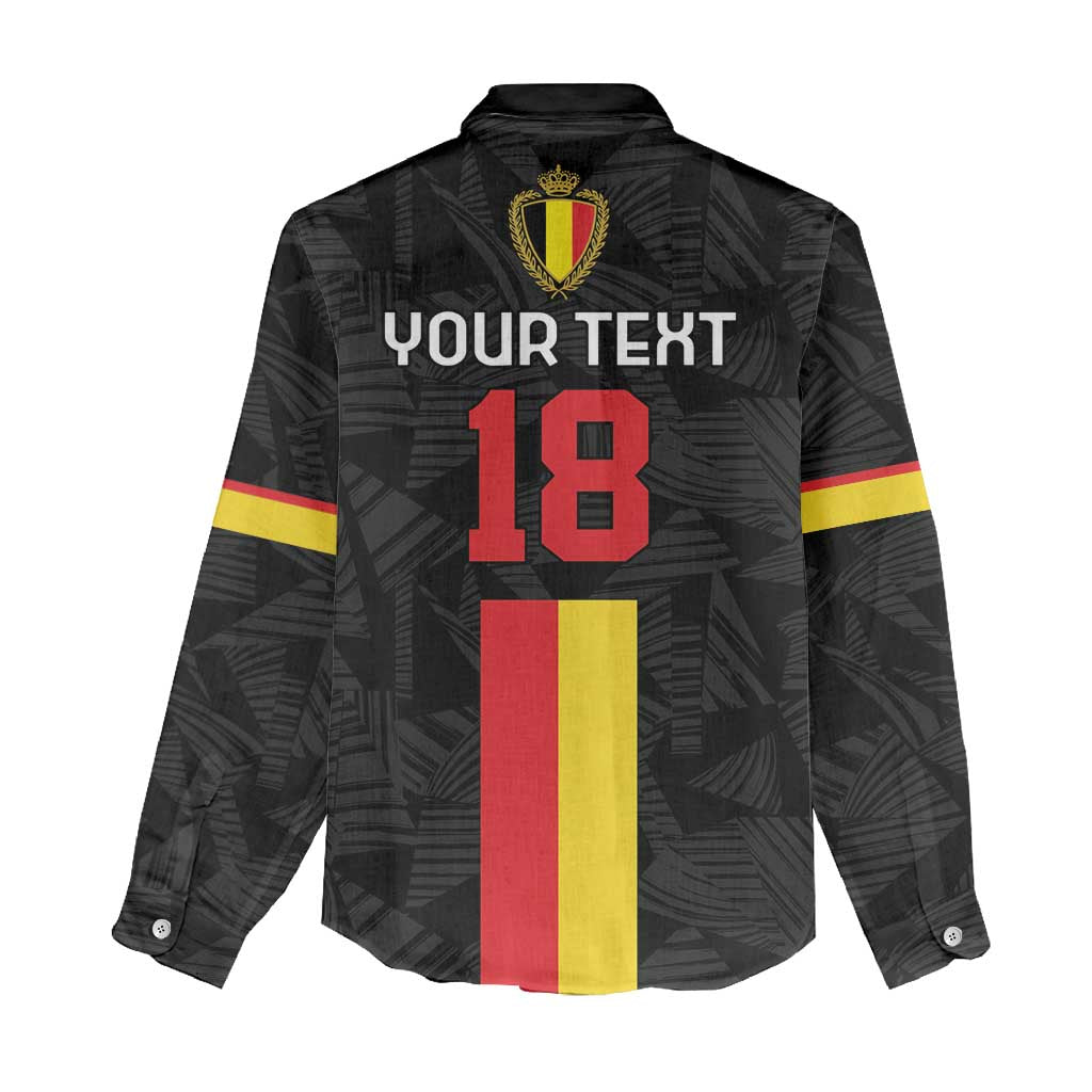 Custom Belgium Football Women Casual Shirt De Rode Duivels