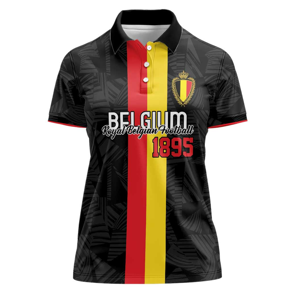 Custom Belgium Football Women Polo Shirt De Rode Duivels