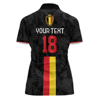 Custom Belgium Football Women Polo Shirt De Rode Duivels