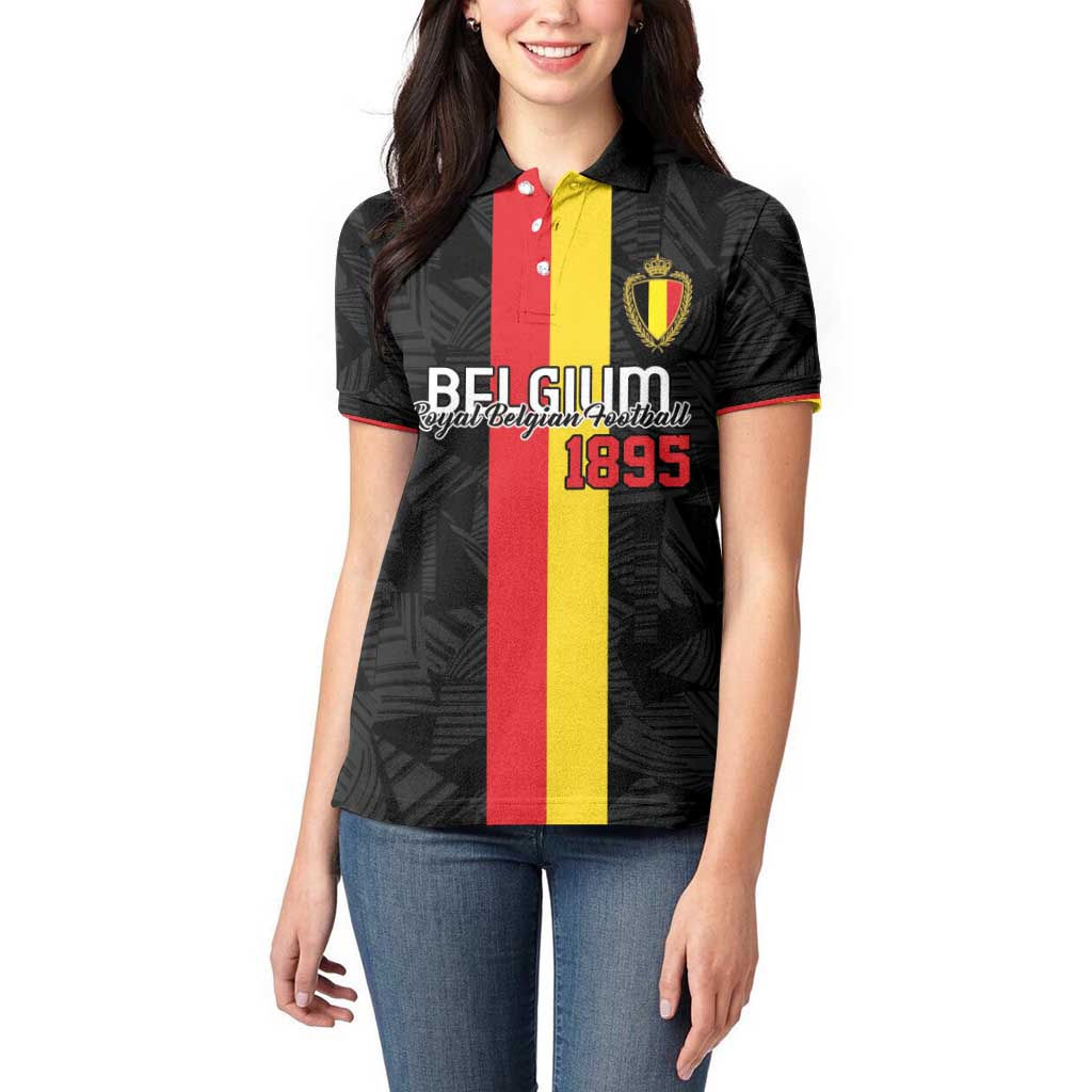 Custom Belgium Football Women Polo Shirt De Rode Duivels