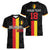 Custom Belgium Football Women V-Neck T-Shirt De Rode Duivels