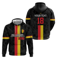 Custom Belgium Football Zip Hoodie De Rode Duivels