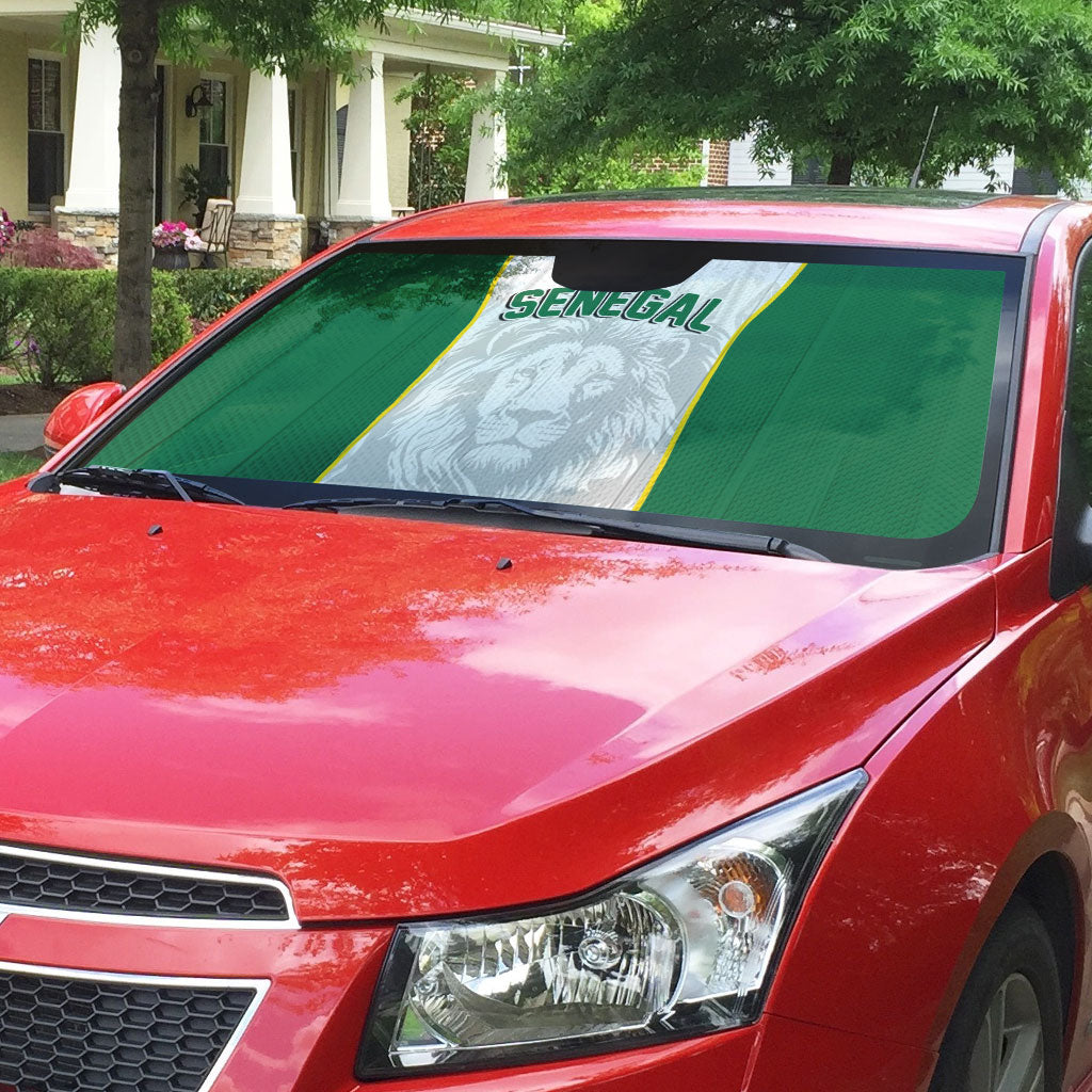 Senegal Football 2026 Auto Sun Shade Proud Lions of Teranga Spirit