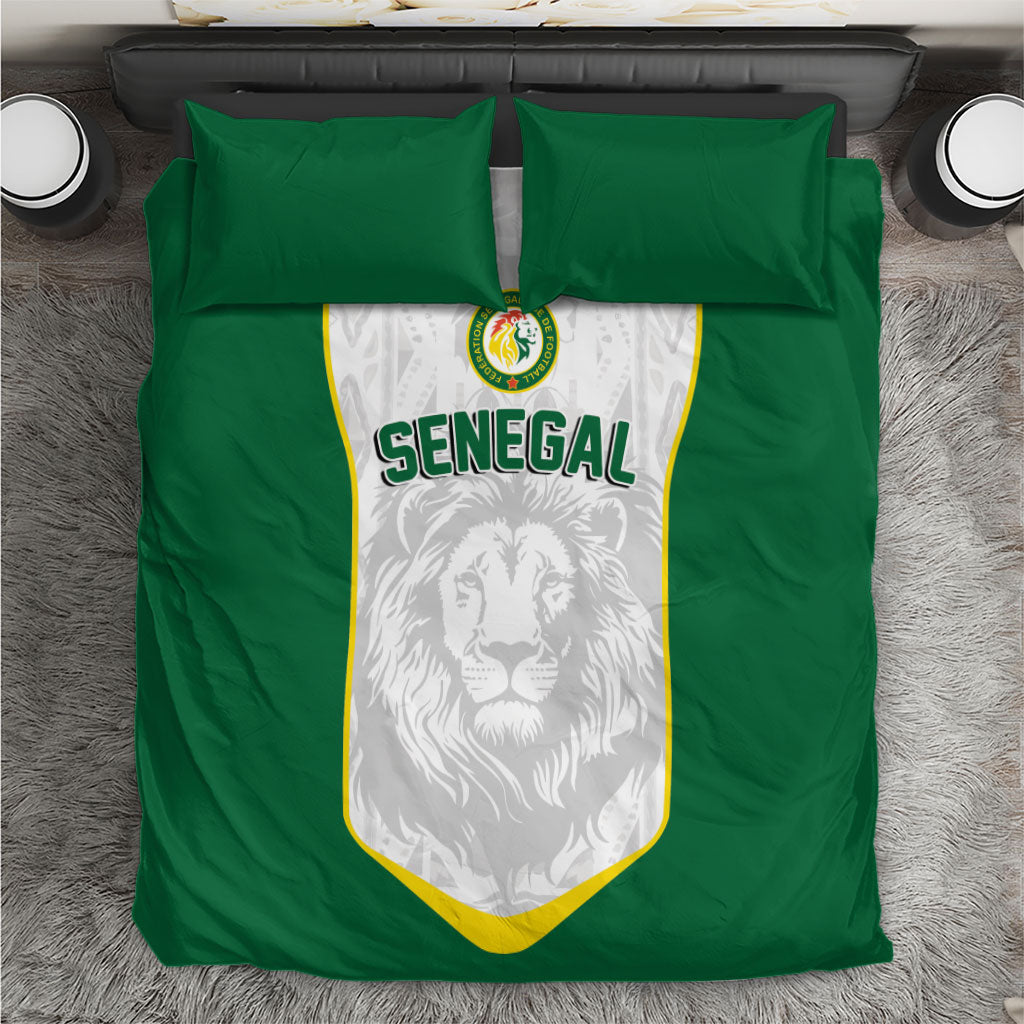 Senegal Football 2026 Bedding Set Proud Lions of Teranga Spirit