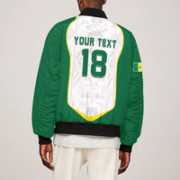 Custom Senegal Football 2026 Bomber Jacket Proud Lions of Teranga Spirit