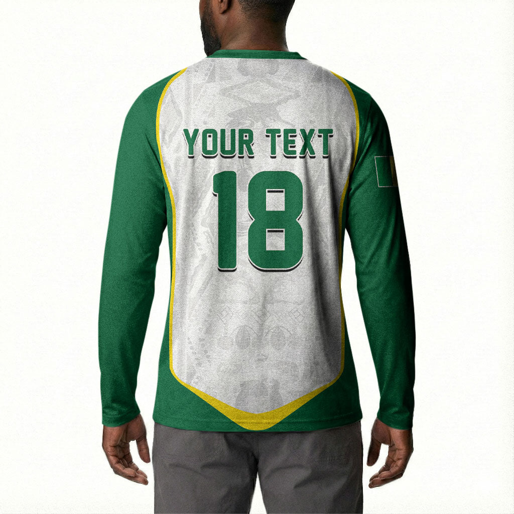 Custom Senegal Football 2026 Button Sweatshirt Proud Lions of Teranga Spirit