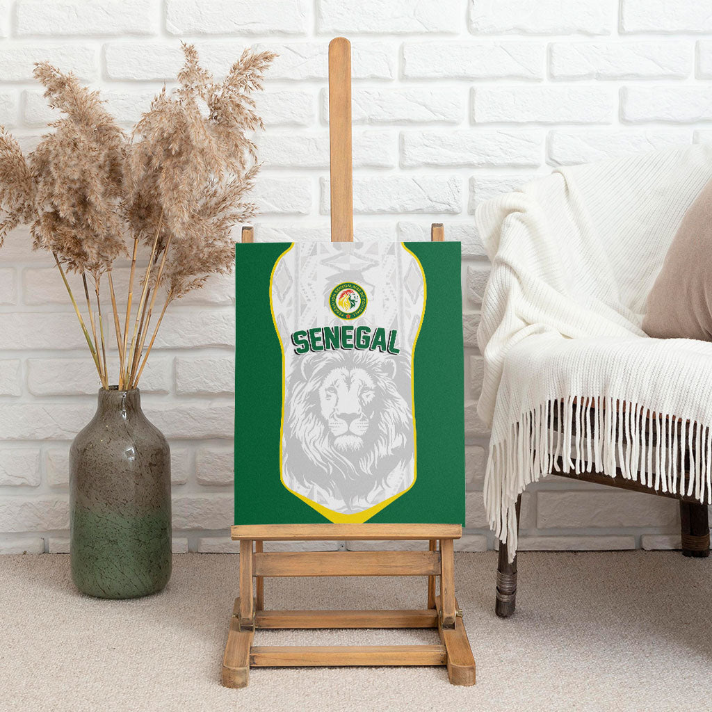 Senegal Football 2026 Canvas Wall Art Proud Lions of Teranga Spirit