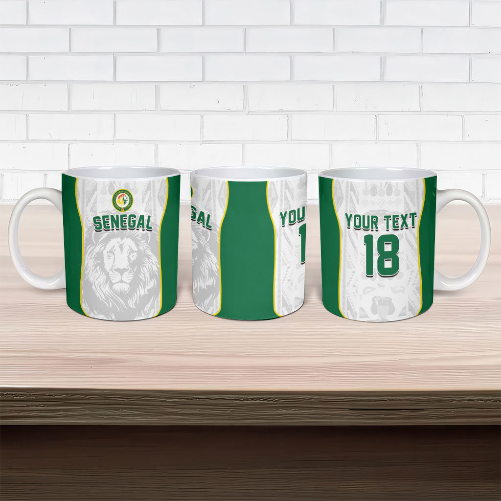 Custom Senegal Football 2026 Ceramic Mug Proud Lions of Teranga Spirit