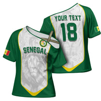 Custom Senegal Football 2026 Cross Shoulder Shirt Proud Lions of Teranga Spirit