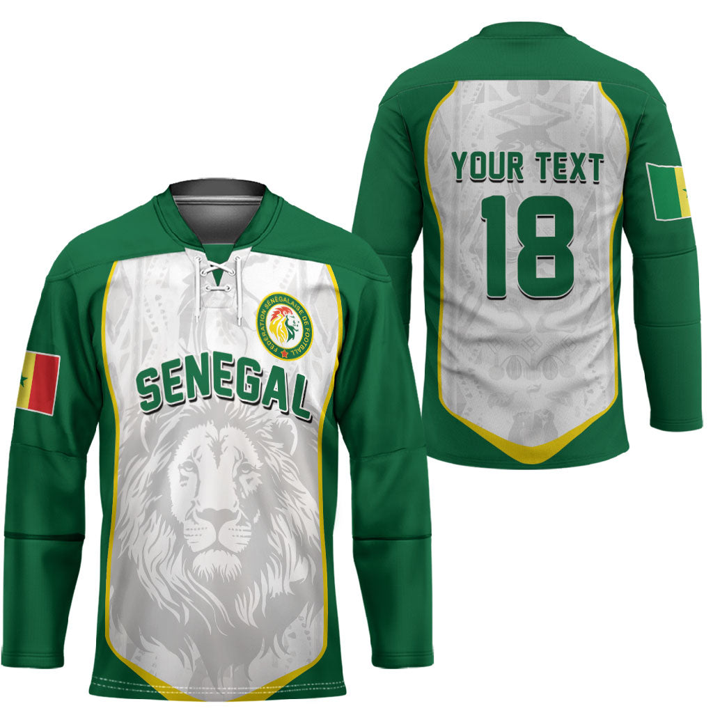 Custom Senegal Football 2026 Hockey Jersey Proud Lions of Teranga Spirit