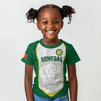Custom Senegal Football 2026 Kid T shirt Proud Lions of Teranga Spirit