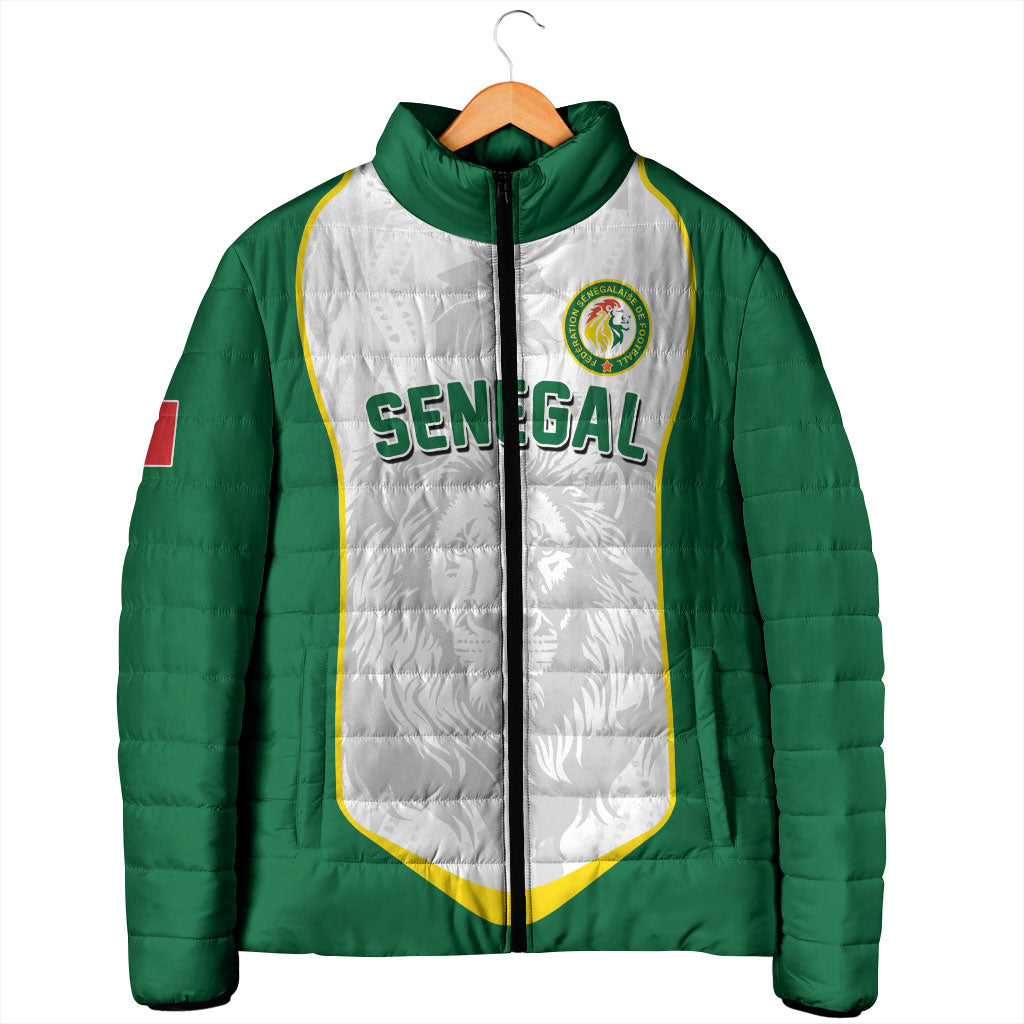 Custom Senegal Football 2026 Padded Jacket Proud Lions of Teranga Spirit