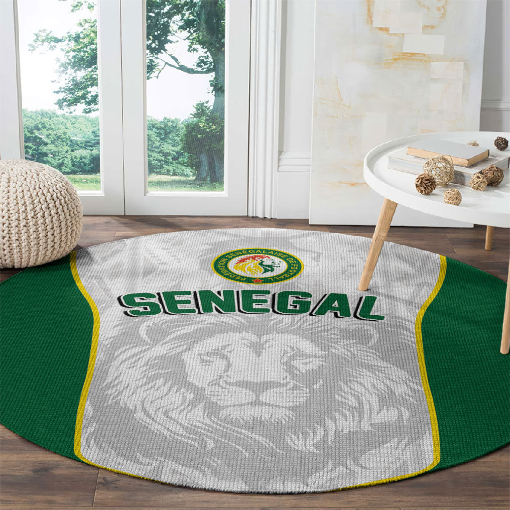Senegal Football 2026 Round Carpet Proud Lions of Teranga Spirit