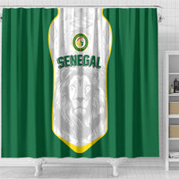 Senegal Football 2026 Shower Curtain Proud Lions of Teranga Spirit