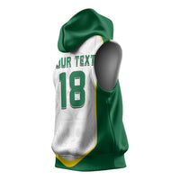 Custom Senegal Football 2026 Sleeveless Hoodie Proud Lions of Teranga Spirit