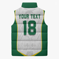 Custom Senegal Football 2026 Sleeveless Puffer Jacket Proud Lions of Teranga Spirit