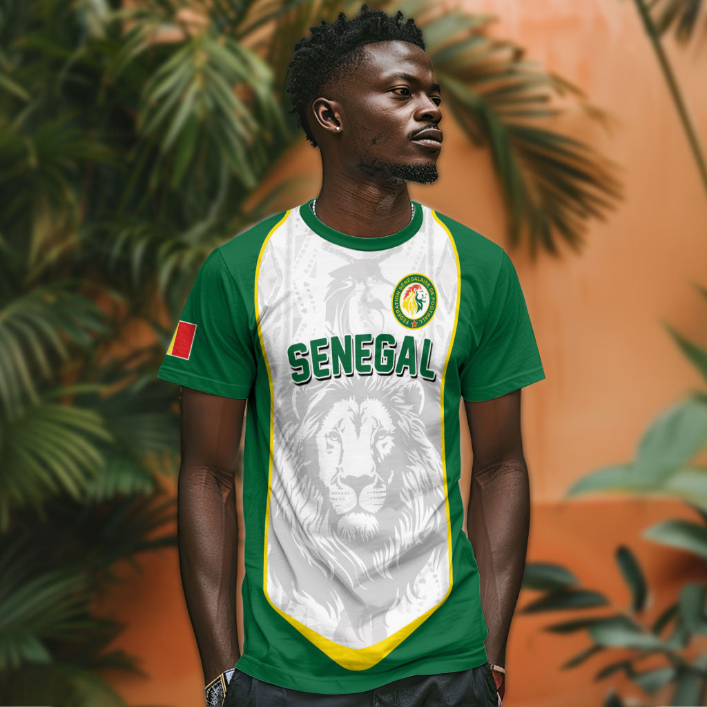 Custom Senegal Football 2026 T shirt Proud Lions of Teranga Spirit