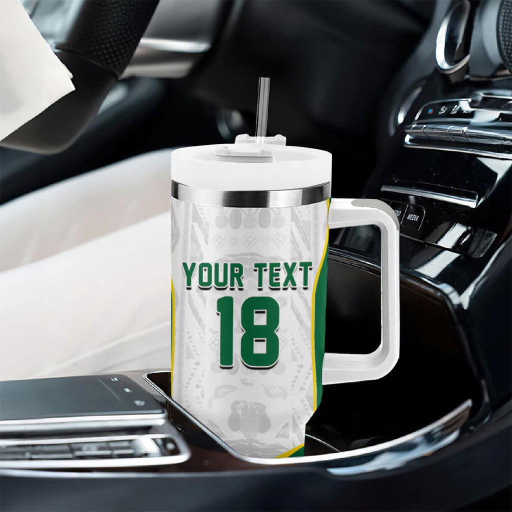 Custom Senegal Football 2026 Tumbler With Handle Proud Lions of Teranga Spirit