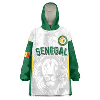 Custom Senegal Football 2026 Wearable Blanket Hoodie Proud Lions of Teranga Spirit