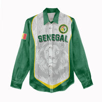 Custom Senegal Football 2026 Women Casual Shirt Proud Lions of Teranga Spirit
