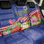 Puerto Rico Coat Of Arm Back Car Seat Cover With Thespesia Grandiflora Flowers - Wonder Print Shop