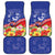 Puerto Rico Coat Of Arm Car Mats With Thespesia Grandiflora Flowers - Wonder Print Shop