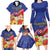 Puerto Rico Coat Of Arm Family Matching Long Sleeve Bodycon Dress and Hawaiian Shirt With Thespesia Grandiflora Flowers - Wonder Print Shop