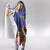 Puerto Rico Coat Of Arm Hooded Blanket With Thespesia Grandiflora Flowers