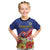 Puerto Rico Coat Of Arm Kid T Shirt With Thespesia Grandiflora Flowers - Wonder Print Shop