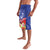 Puerto Rico Coat Of Arm Lavalava With Thespesia Grandiflora Flowers - Wonder Print Shop