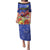 Puerto Rico Coat Of Arm Puletasi With Thespesia Grandiflora Flowers - Wonder Print Shop