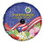 Puerto Rico Coat Of Arm Spare Tire Cover With Thespesia Grandiflora Flowers - Wonder Print Shop