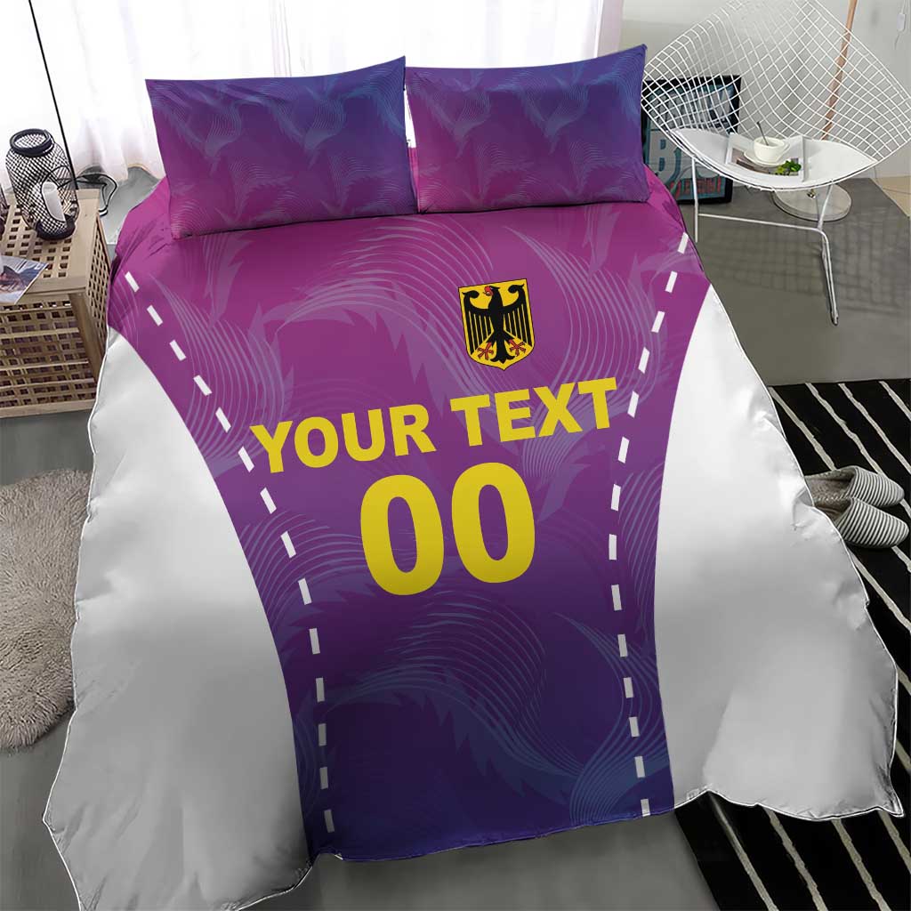 Custom Germany Football Bedding Set Pink Version - Wonder Print Shop