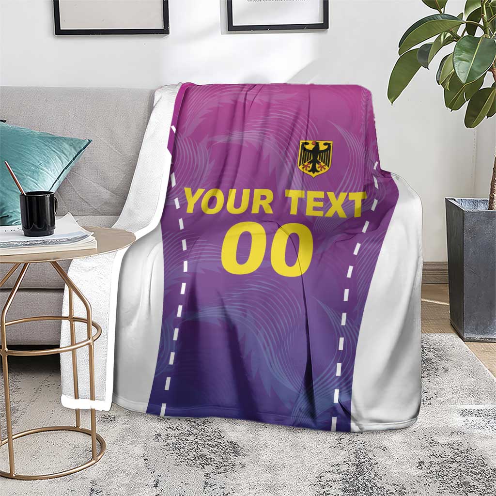 Custom Germany Football Blanket Pink Version