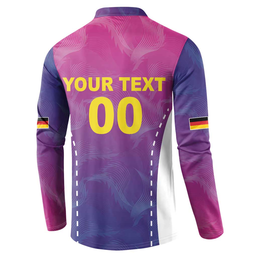 Custom Germany Football Button Sweatshirt Pink Version - Wonder Print Shop