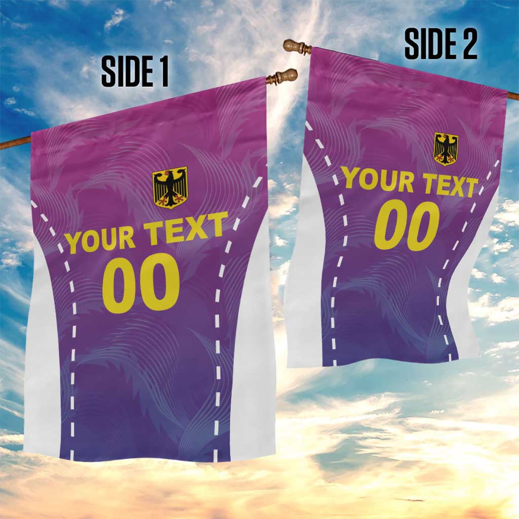 Custom Germany Football Garden Flag Pink Version - Wonder Print Shop
