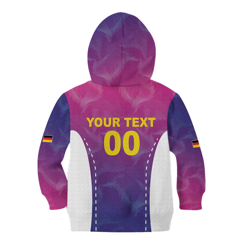 Custom Germany Football Kid Hoodie Pink Version - Wonder Print Shop