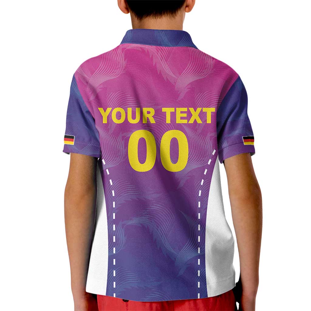 Custom Germany Football Kid Polo Shirt Pink Version - Wonder Print Shop