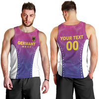 Custom Germany Football Men Tank Top Pink Version - Wonder Print Shop