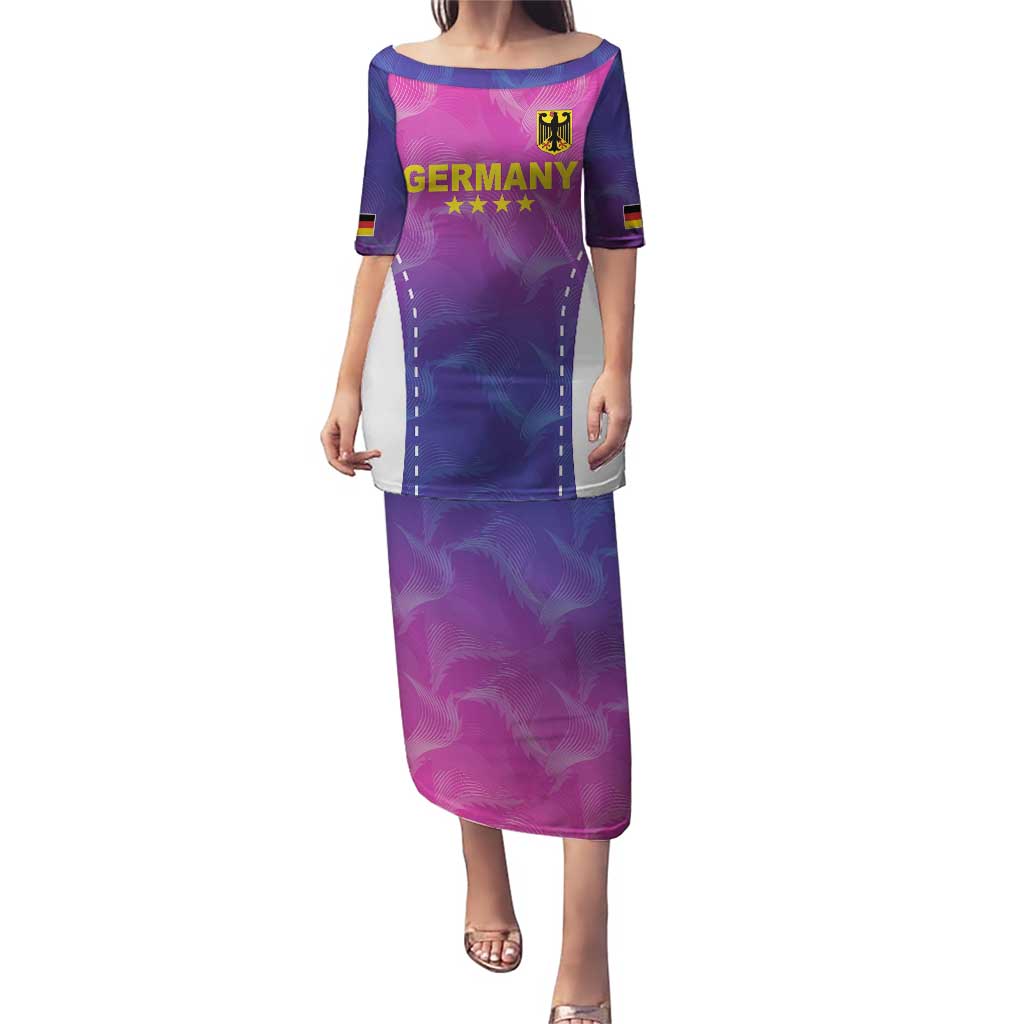 Custom Germany Football Puletasi Pink Version - Wonder Print Shop