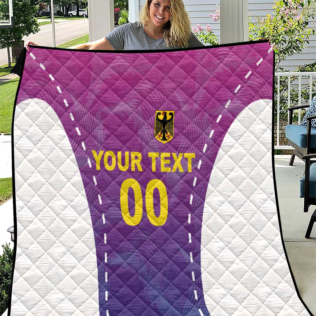 Custom Germany Football Quilt Pink Version - Wonder Print Shop